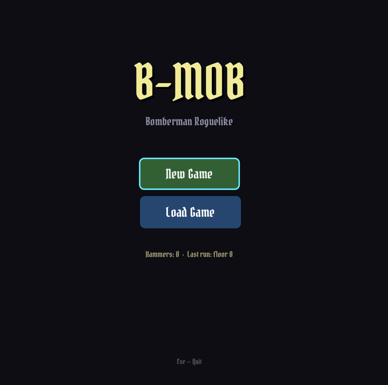 B-Mob title screen
